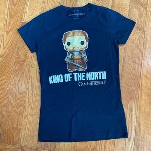 Game Of Thrones ‘King of the North’ Funko Pop Medium Black t-shirt Graphic